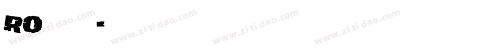 ro 本明朝字体转换